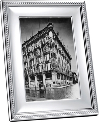 CHRISTOFLE: "Perles silver-plated photo frame 4"" x 7"""