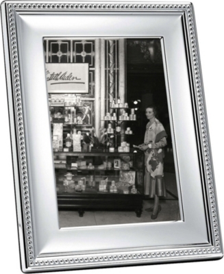 CHRISTOFLE: "Perles silver-plated photo frame 4"" x 6"""