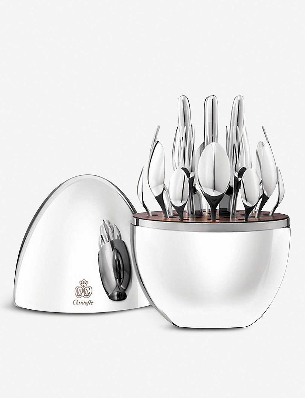 Christofle Mood Silver-plated Stainless Steel Cutlery Set Of 24