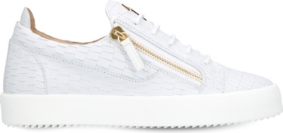 zanotti crocodile white