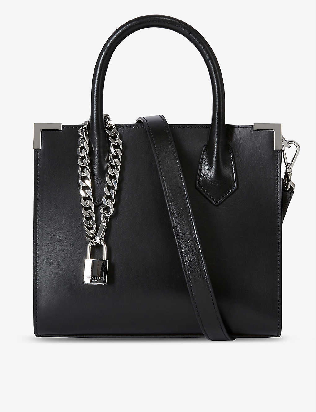 The Kooples Emily Mini Leather Cross-body Bag In Bla01