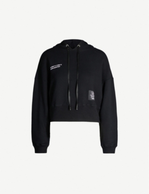 THE KOOPLES Cropped cotton-jersey hoody