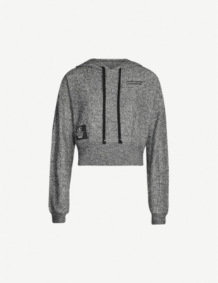 THE KOOPLES Drawstring dropped-shoulder stretch-jersey hoody