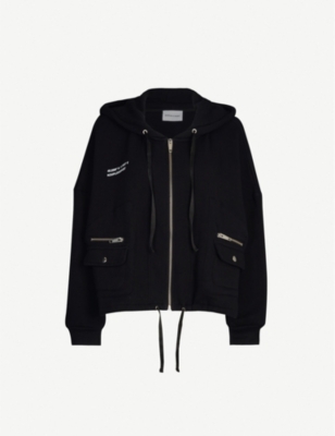 THE KOOPLES Oversized cotton-blend jersey hood