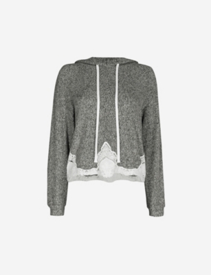 THE KOOPLES Lace-embellished knitted hoody