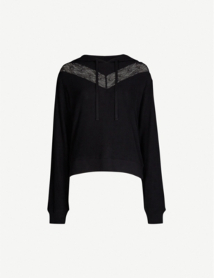 THE KOOPLES Lace-panel knitted hoody