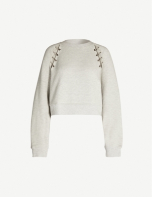 THE KOOPLES Embellished jersey sweatshirt