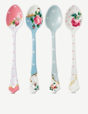 Royal Albert Ceramic Spoons Set Of Four