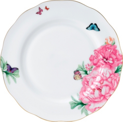 Royal Albert Miranda Kerr Friendship Plate 27cm In White, Pink And Green