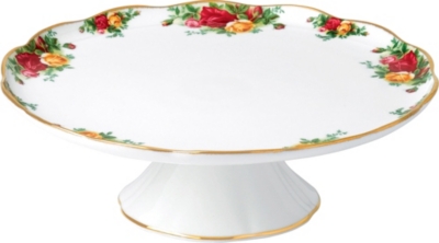 ROYAL ALBERT: Old Country Roses large cake stand 30.5cm