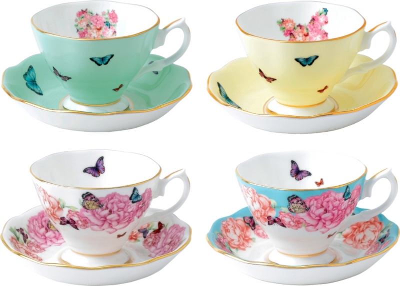 Miranda Kerr friendship teacups and saucers set of four