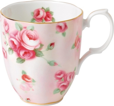 ROYAL ALBERT: 100 years rose blush mug (1980's)