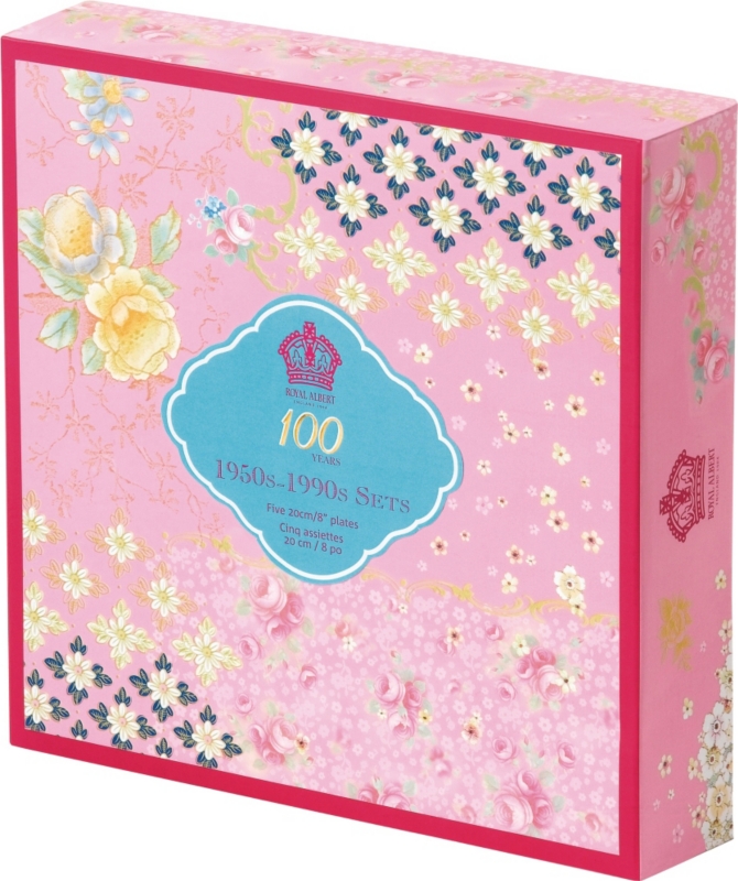 100 years 5-piece side plate set (1950-1990)