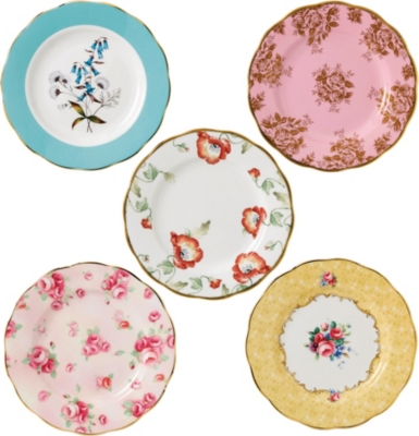 Shop Royal Albert 100 Years 5-piece Side Plate Set (1950-1990)