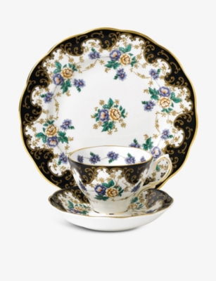 ROYAL ALBERT: 100 years duchess 3-piece tea set (1910's)