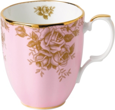 Royal Albert 100 Years Golden Roses China And 9ct Mug