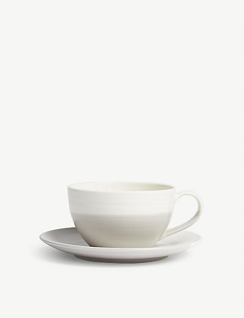 ROYAL DOULTON: Coffee Studio porcelain latte cup and saucer set