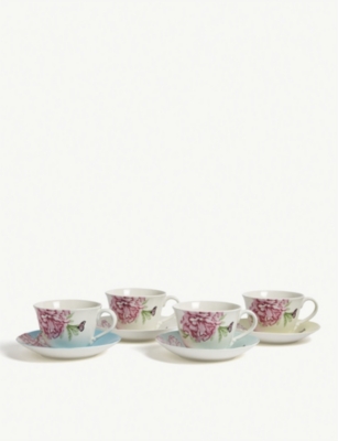 ROYAL ALBERT: Miranda Kerr porcelain teacups and saucers set of eight