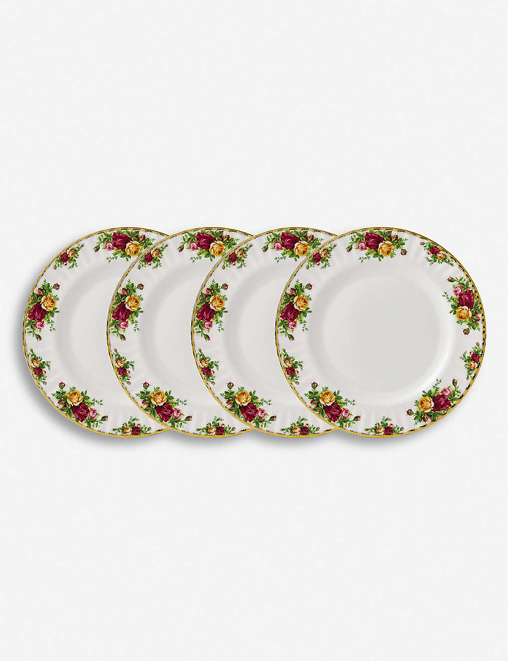ROYAL ALBERT Old Country Roses set of plates 27cm