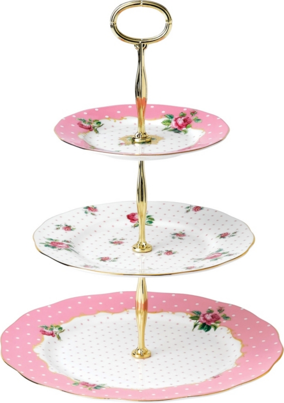 Cheeky Pink three-tier cake stand
