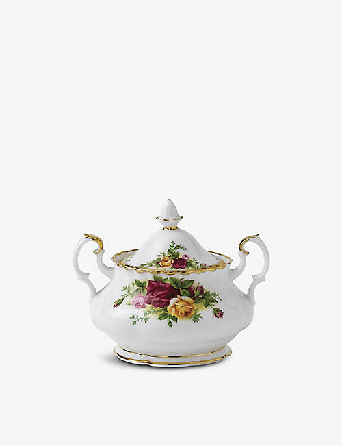 ROYAL ALBERT: Old Country Roses china sugar bowl