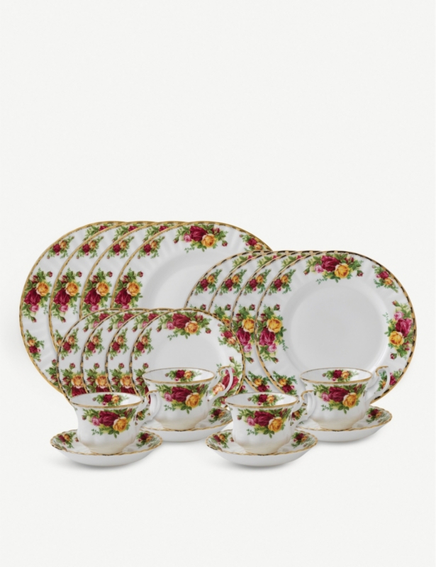 Old Country Roses 20 Piece Tea Set