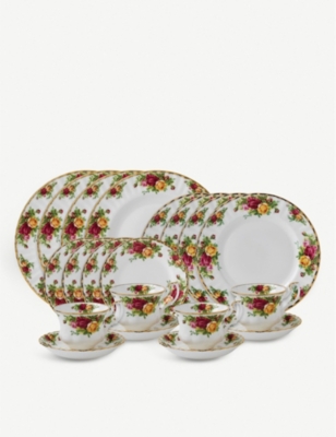 Royal albert old country roses outlet set