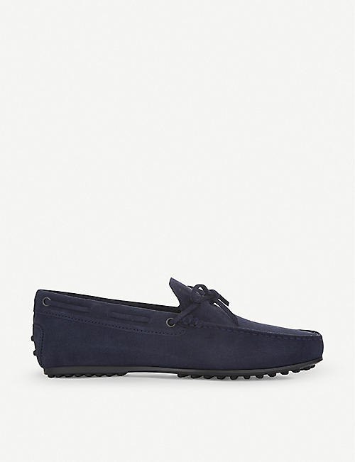 TODS: City driver suede driving shoes