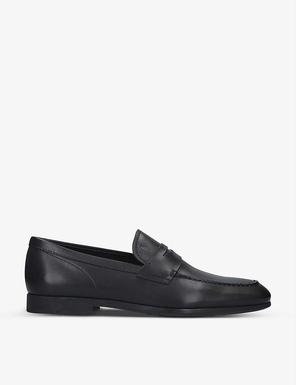 Shop Tod's Tods Men's Black Gomma Leather Loafers