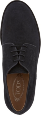 TODS: Lite suede Derby shoes