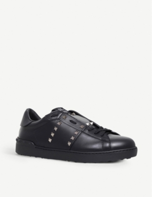 valentino black tennis shoes