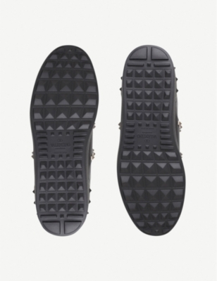 valentino black tennis shoes