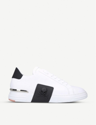Philipp Plein Skull-embellished Sneakers In White