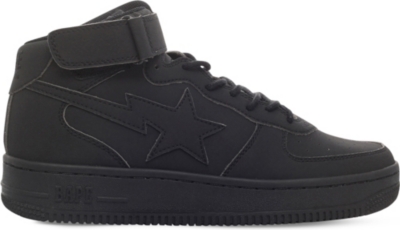 A BATHING APE - Bape Sta star-motif leather sneakers | Selfridges.com