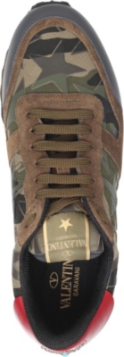 VALENTINO GARAVANI Rockrunner Camustars suede trainers