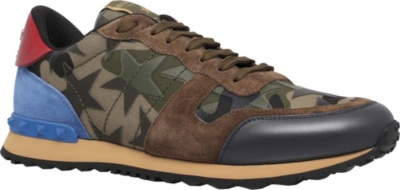 VALENTINO GARAVANI Rockrunner Camustars suede trainers