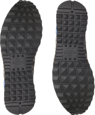 VALENTINO GARAVANI Rockrunner Camustars suede trainers
