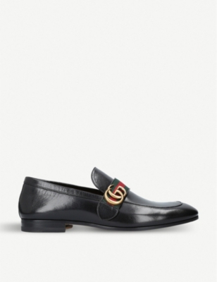 GUCCI - Donnie GG leather loafers 