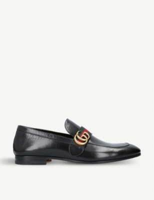 gucci donnie gg leather loafers