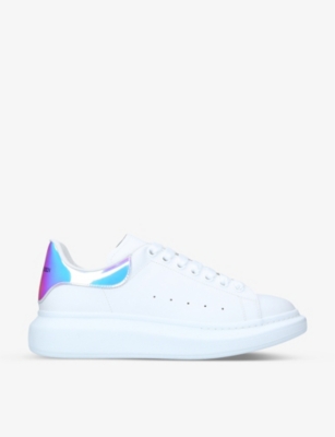 alexander mcqueen metallic trainers