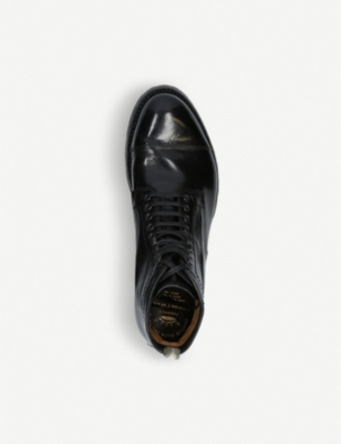 OFFICINE CREATIVE: Anatomia 16 leather ankle boots