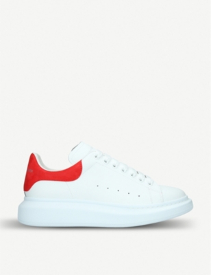 ALEXANDER MCQUEEN Oversized sole leather low top trainers Selfridges