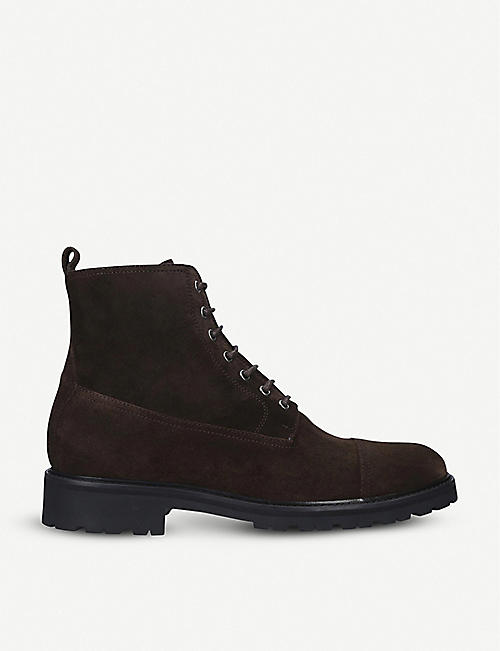 BELSTAFF: New Alperton lace-up leather boots
