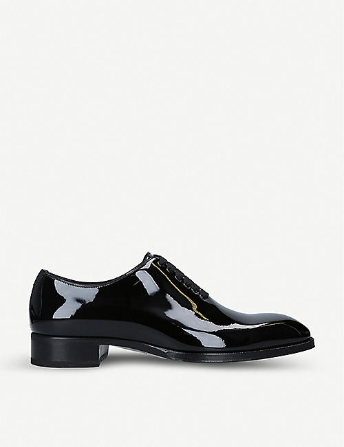 TOM FORD: Elkan patent leather oxford shoes