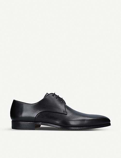 MAGNANNI: Derby leather shoes