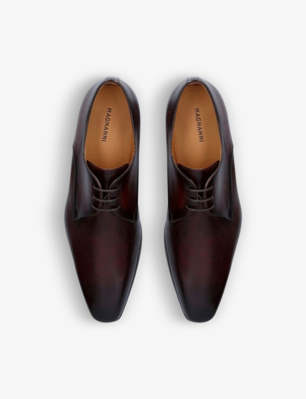 Derby leather shoes