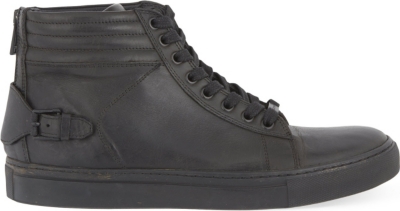 BELSTAFF - Heybridge leather high-top trainers | Selfridges.com