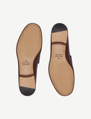 GUCCI GUCCI MENS BROWN ROOS HORSEBIT LEATHER MOCCASINS, SIZE: EUR 40 / 6 UK MEN