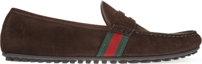 gucci suede drivers