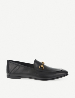 GUCCI - Brixton collapsible leather loafers | Selfridges.com